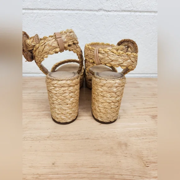 Sam edelman Iliana Heeled Sandals Womens 9 Espadrille Ankle Strap Platform Shoes - Picture 6 of 11